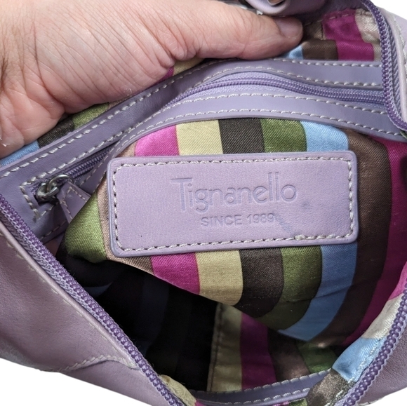 Tignanello Leather Half Moon Hobo Bag - Picture 13 of 13